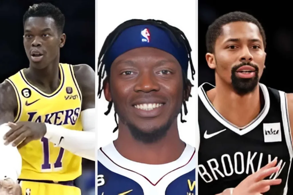 Compare NBA players Dennis Schröder, Reggie Jackson, and Spencer Dinwiddie in point guard skills.