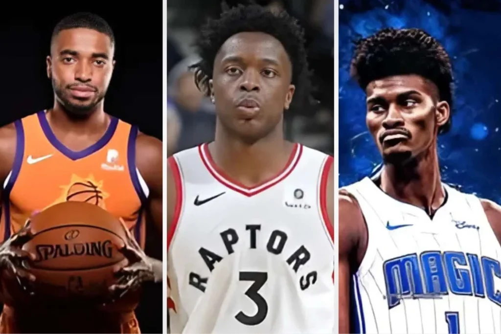 Compare NBA players Mikal Bridges, OG Anunoby, and Jonathan Isaac for best defender.