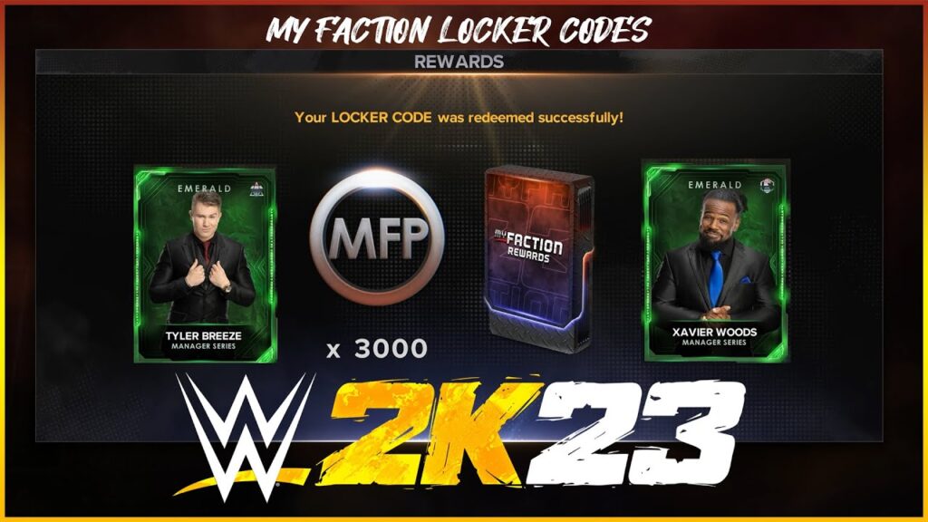 WWE 2k23 locker Codes