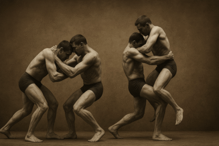 Eadweard Muybridge and Wrestling