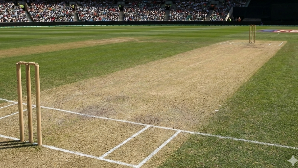 how many meters in a cricket pitch