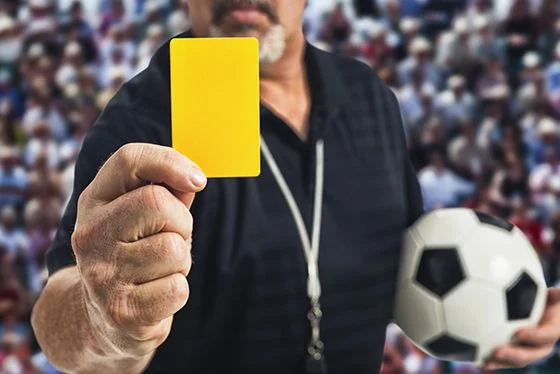 yellow card in football