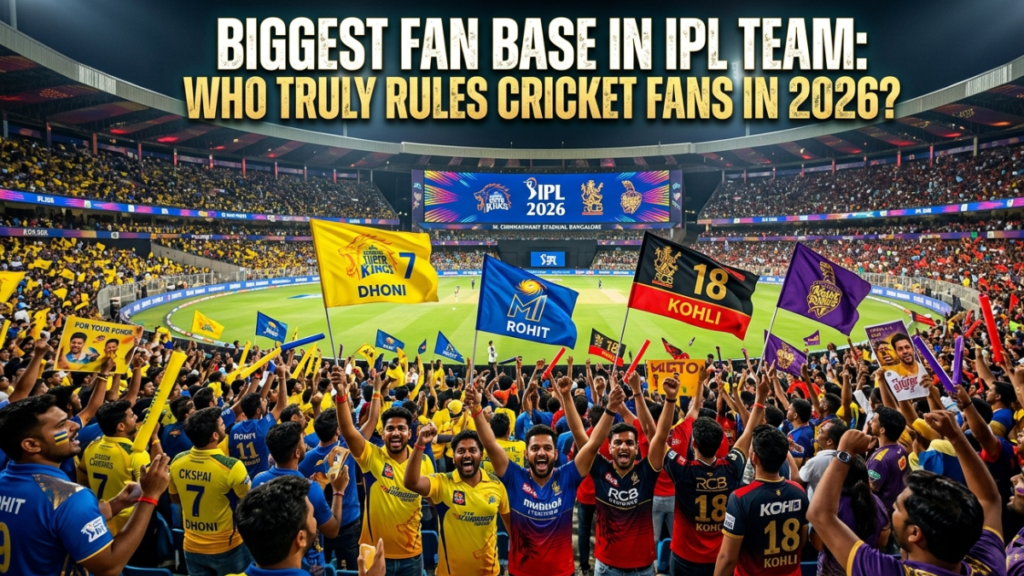 Biggest Fan Base in IPL Team: Who Truly Rules Cricket Fans in 2026? biggest fan base in IPL team
