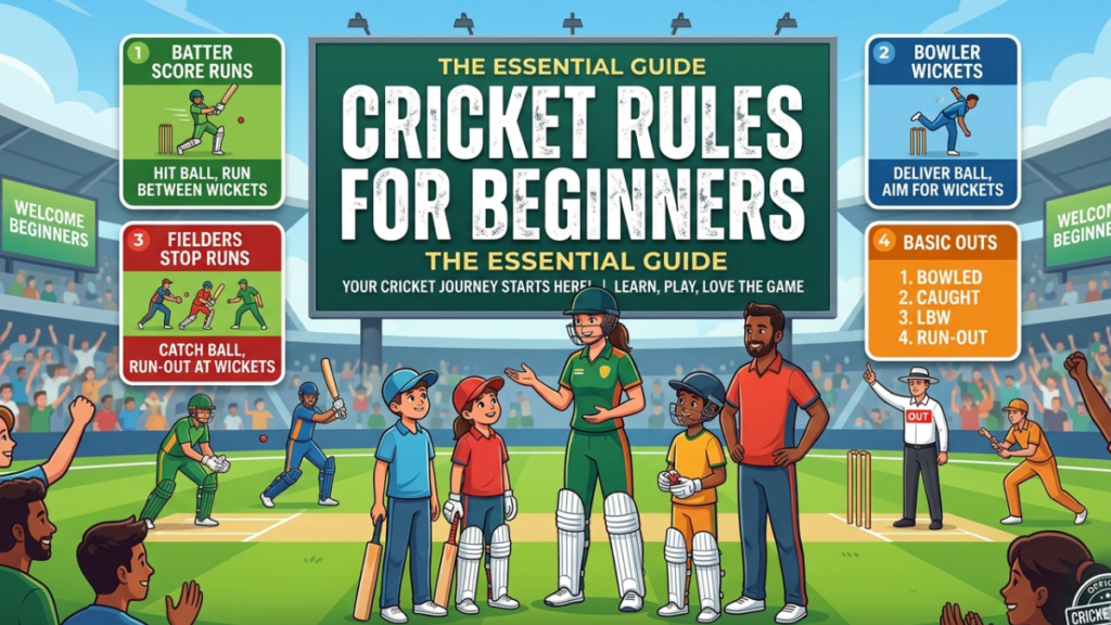 Cricket Rules for Beginners | A Complete Guide to Understanding the Game Cricket Rules for Beginners