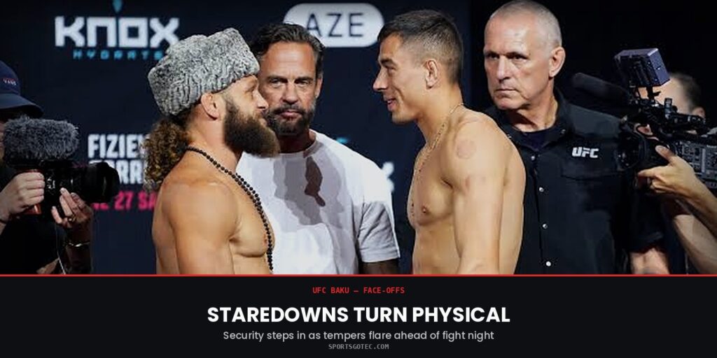 UFC Baku weigh-ins heated up