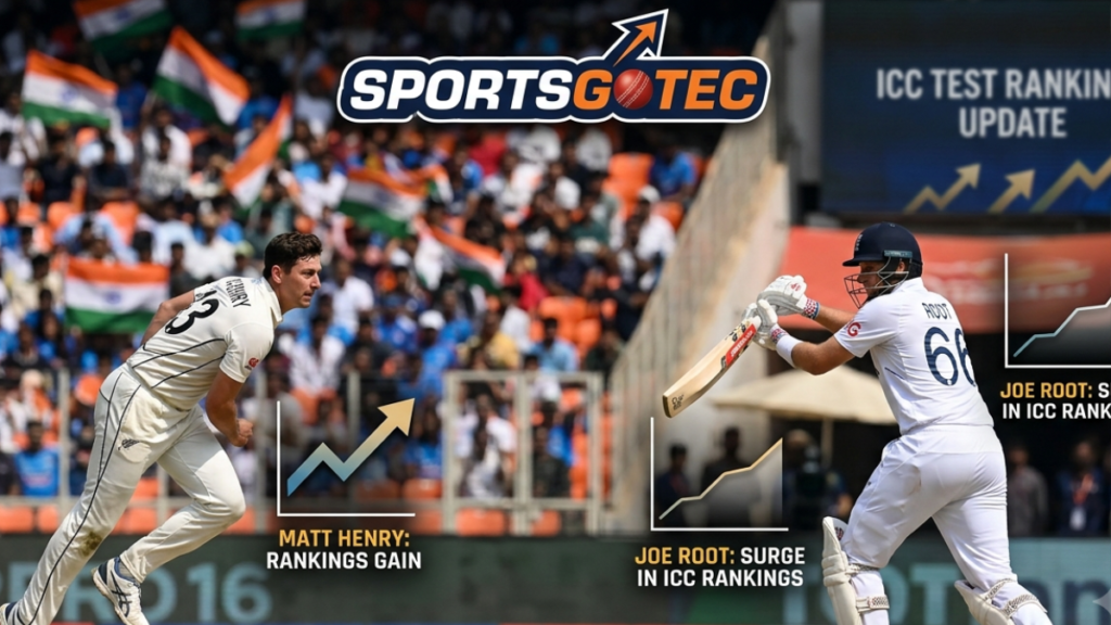 Root and Henry Surge to the Top of ICC Test Player Rankings | Sportsgotec ICC Test Player Rankings