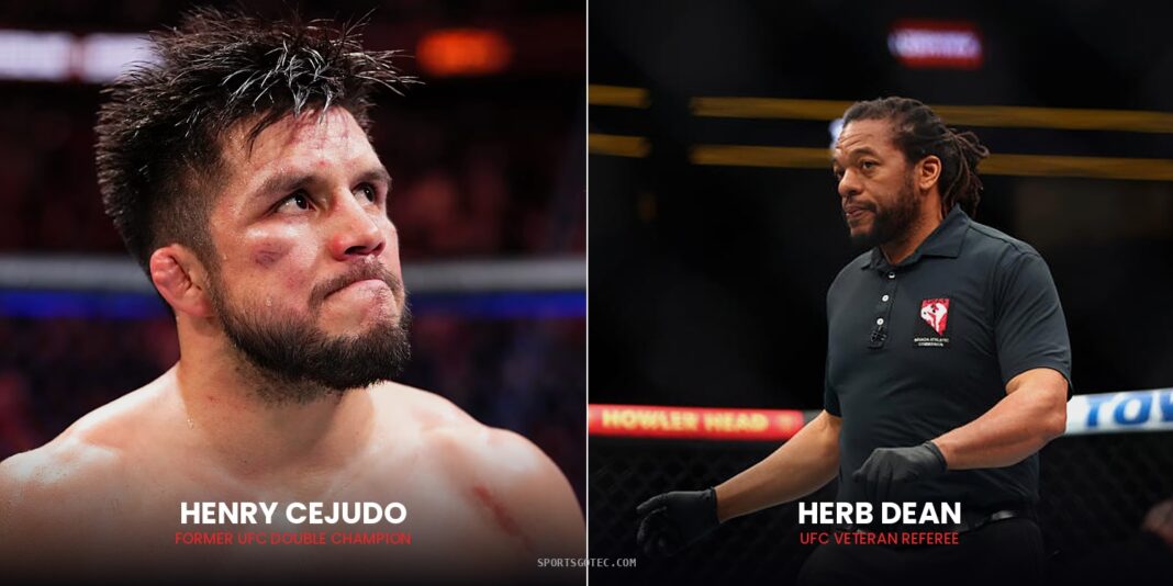 Henry Cejudo calls for Herb Dean