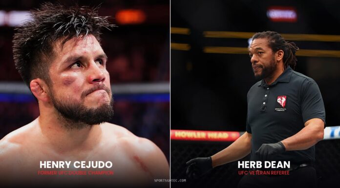 Henry Cejudo Calls for Herb Dean Suspension Over UFC Officiating Henry Cejudo calls for Herb Dean