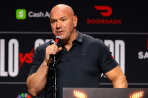 Dana White speaks at a UFC press conference addressing Jon Jones' future