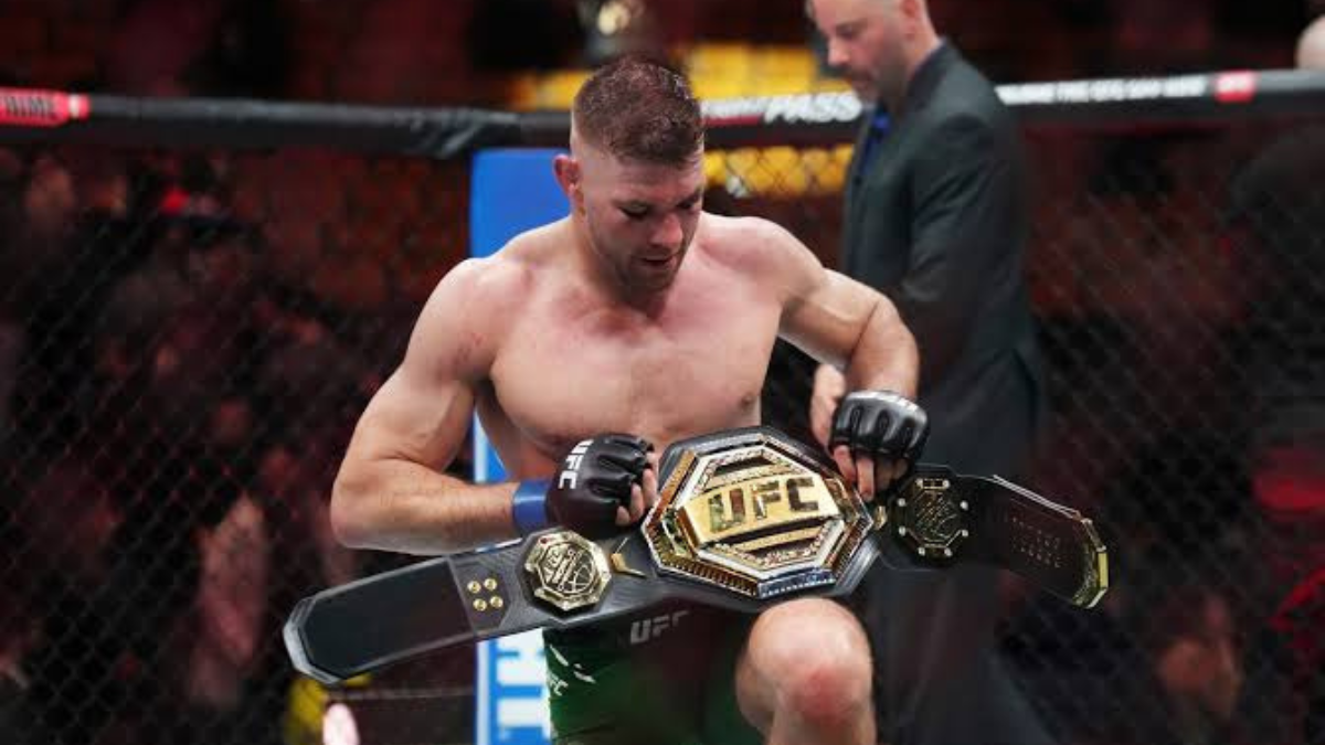 UFC middleweight rankings champion Sean Strickland belt photo