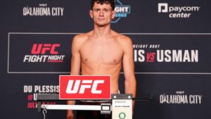 Chase Hooper missed weight UFC Oklahoma City weigh-in