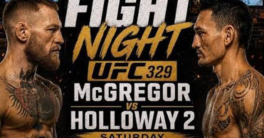 Conor McGregor 170-pound fight UFC 329 poster Conor McGregor 170-pound fight UFC 329 poster