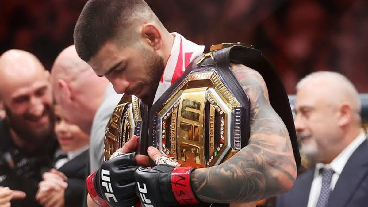 UFC pound for pound rankings board showing top ranked fighters