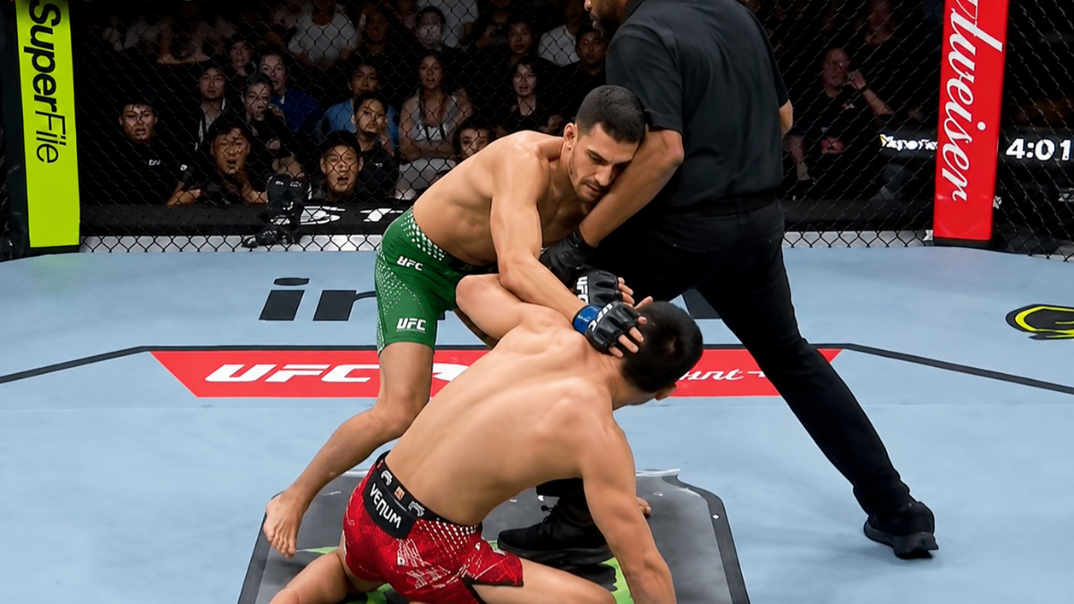 Francesco Nuzzi vs Xiao Long ends with a first-round TKO as Nuzzi makes a statement in his UFC debut at UFC Shanghai.