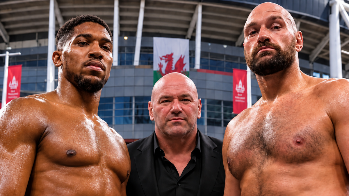Dana White Tyson Fury Anthony Joshua fight